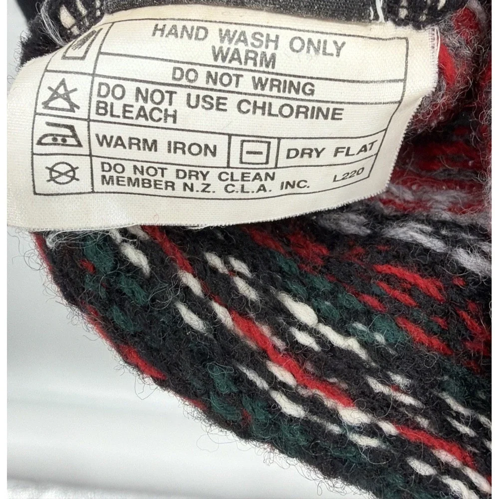 Manawatu‎ Vintage Pullover Sweater 100% Wool Large Mens New Zealand Fair Isle